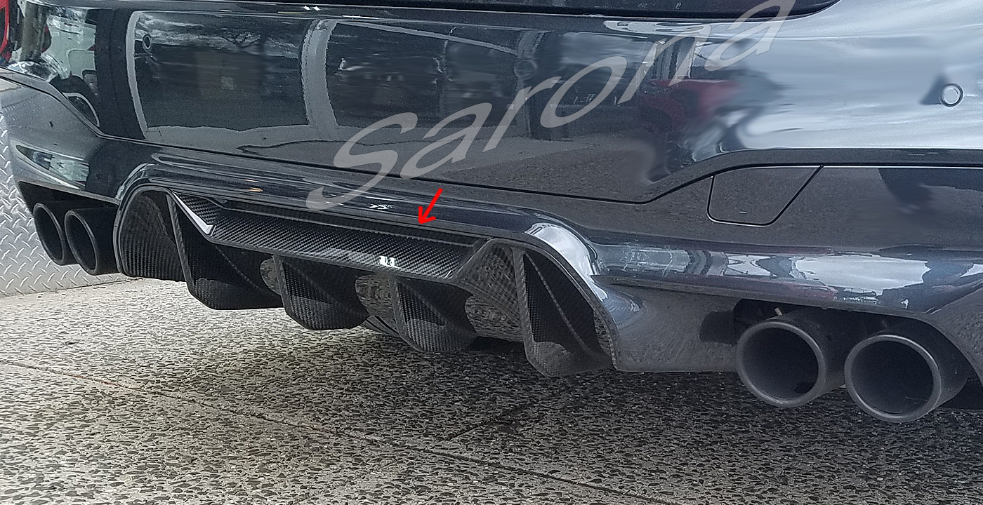 Custom BMW 5 Series  Sedan Rear Lip/Diffuser (2018 - 2020) - $390.00 (Part #BM-042-RA)